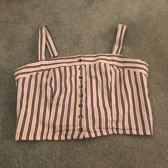 Striped Crop Top - Picture 1 of 3